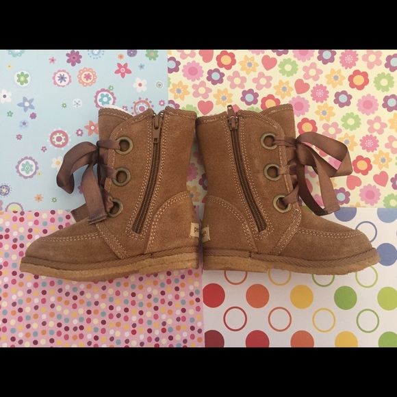 Pediped NEW in Box light brown boots US 5.5 EU 21 - Picture 4 of 11
